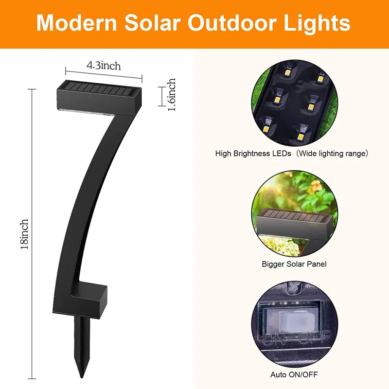 Low Voltage Solar Powered Integrated LED Pathway Light