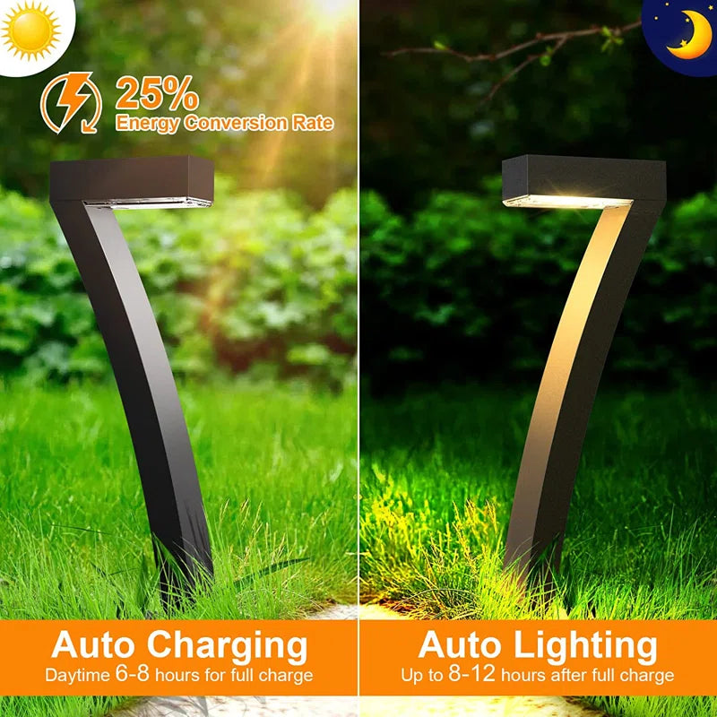 Low Voltage Solar Powered Integrated LED Pathway Light